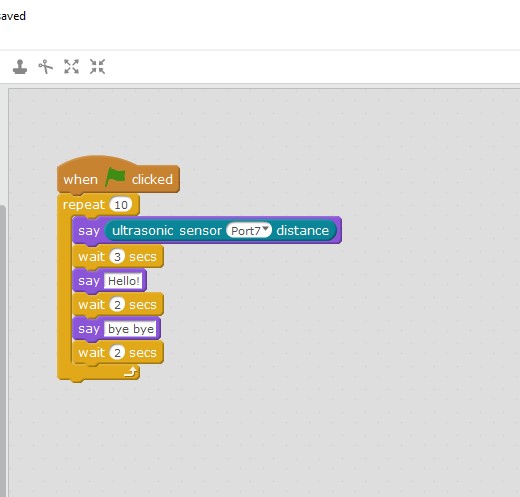 ultrasonic sensor test script