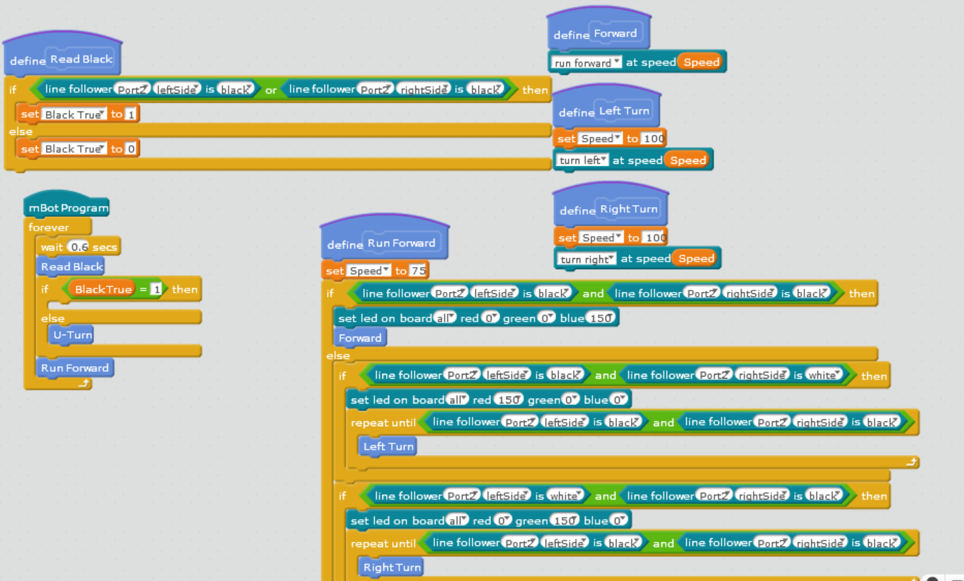 mbot follow line